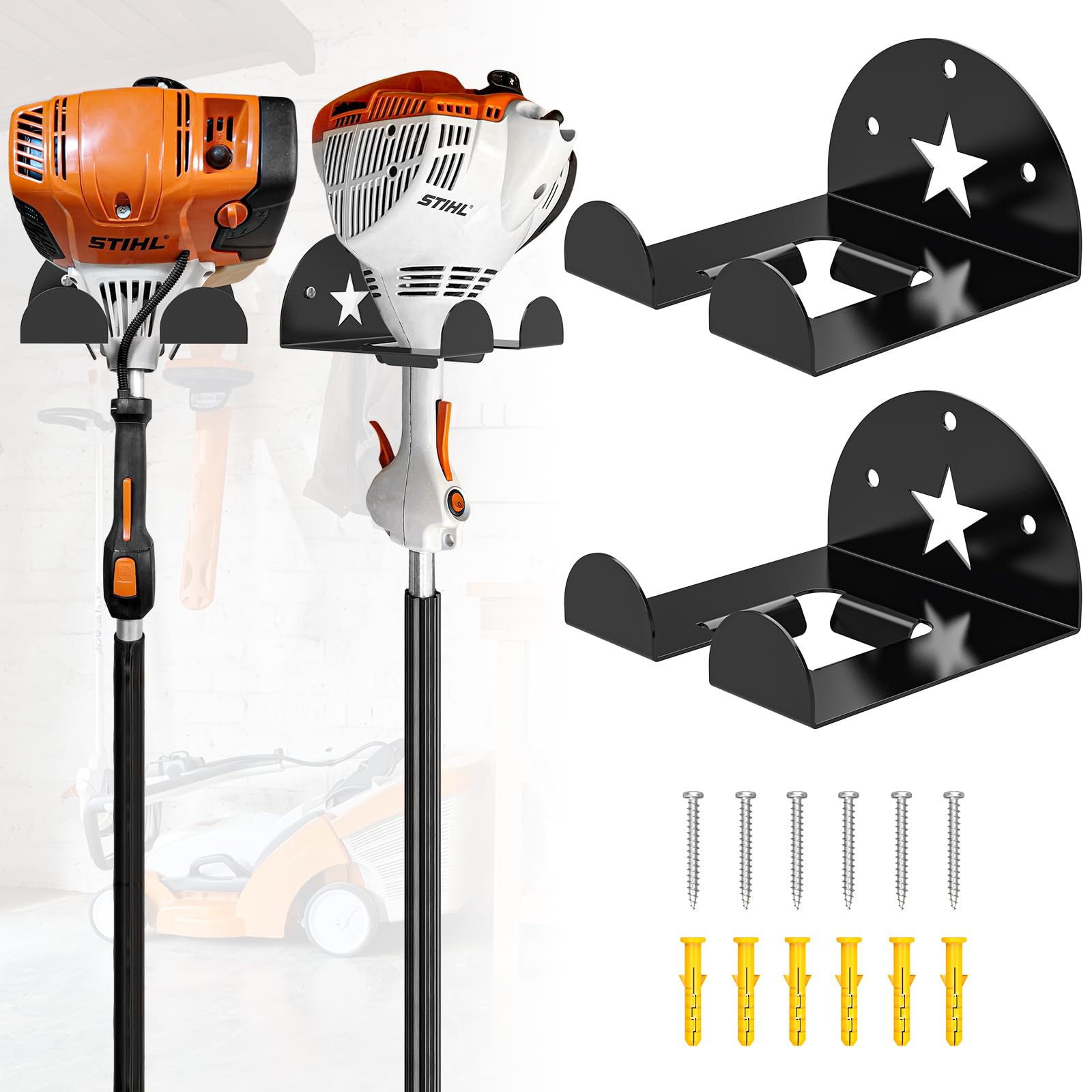 Hasthip 2Pcs Wall Hooks Heavy Duty, Utility Metal Garage Wall Hanger Hook, Wall Hanging Garage - View #8