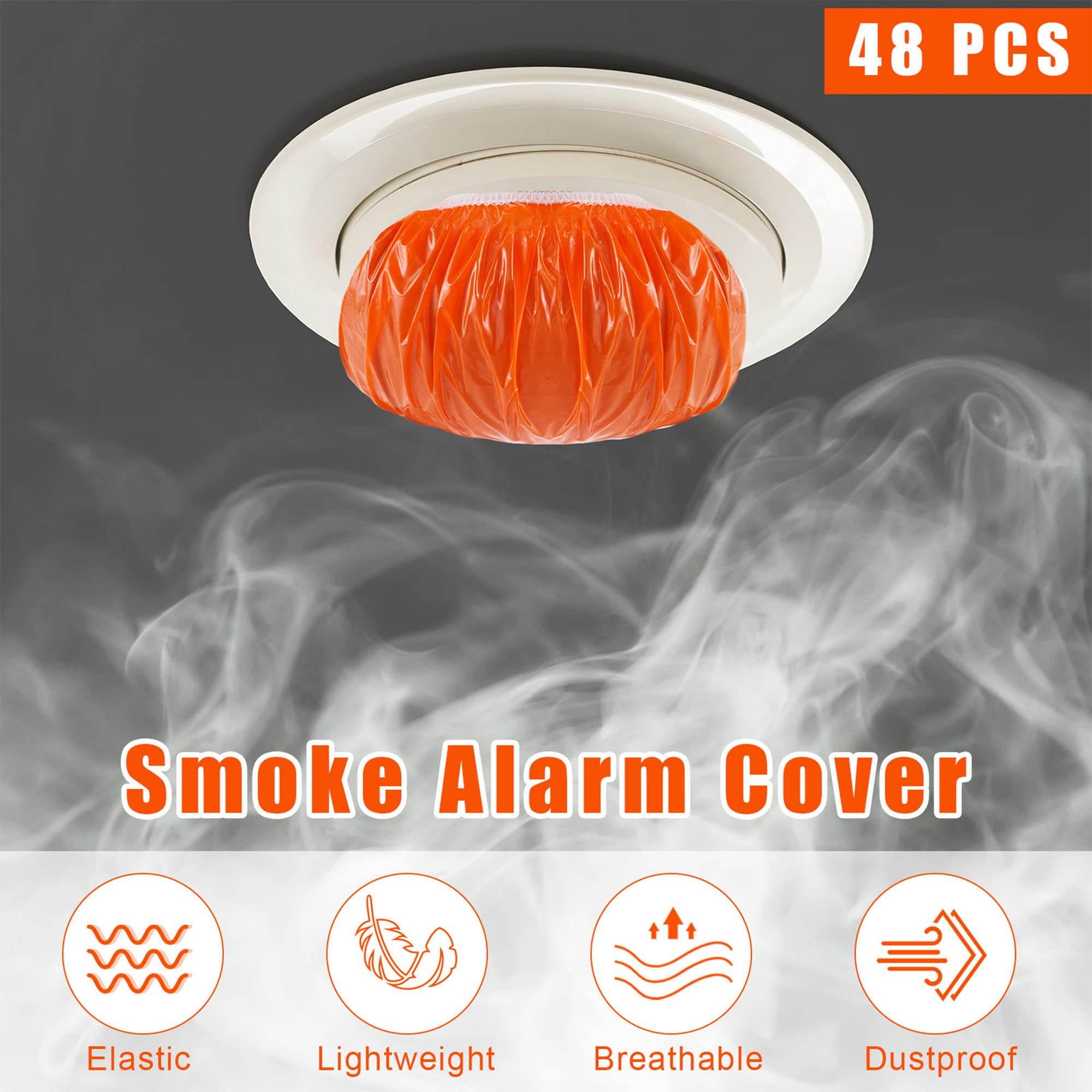 30pcs Soke Detector Cover, Fire Alar Dust Covers Reusable Fire Alar - View #2