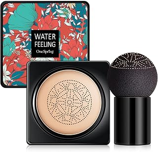 Cogumelo Cc Creme | 20ml Cc Creme Base | Corretivo BB Cream, maquiagem para rosto brilhante longa duração com esponja maquiagem cogumelo para presente para meninas Jiem-br