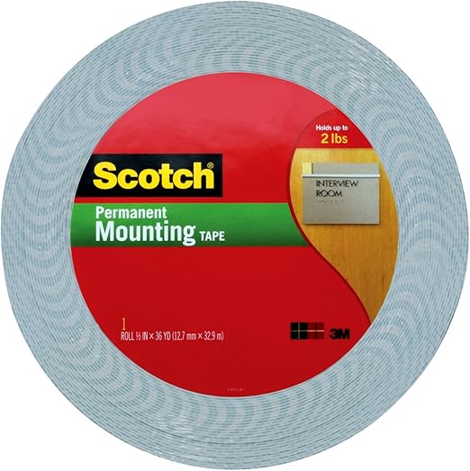 3M Scotch 1/2-Inch by 36-Yard Double-Sided Foam Tape (4016)