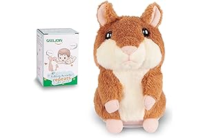 Interactive Talking Hamster Repeat Toy, Ages 2-8 Gift