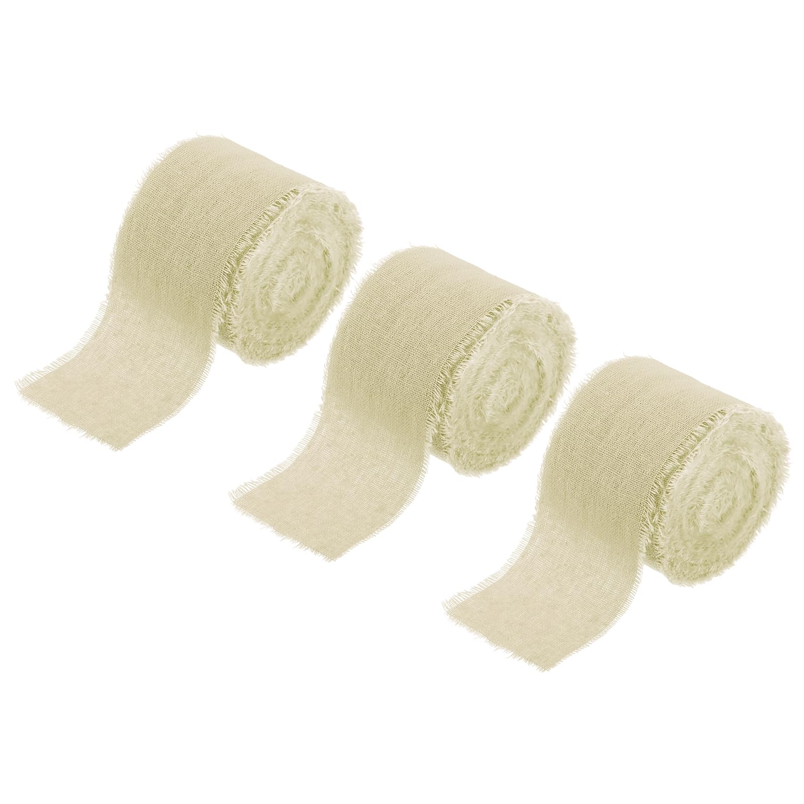 Ruban coton effiloché beige anti-glisse pour embellir vos faire-part