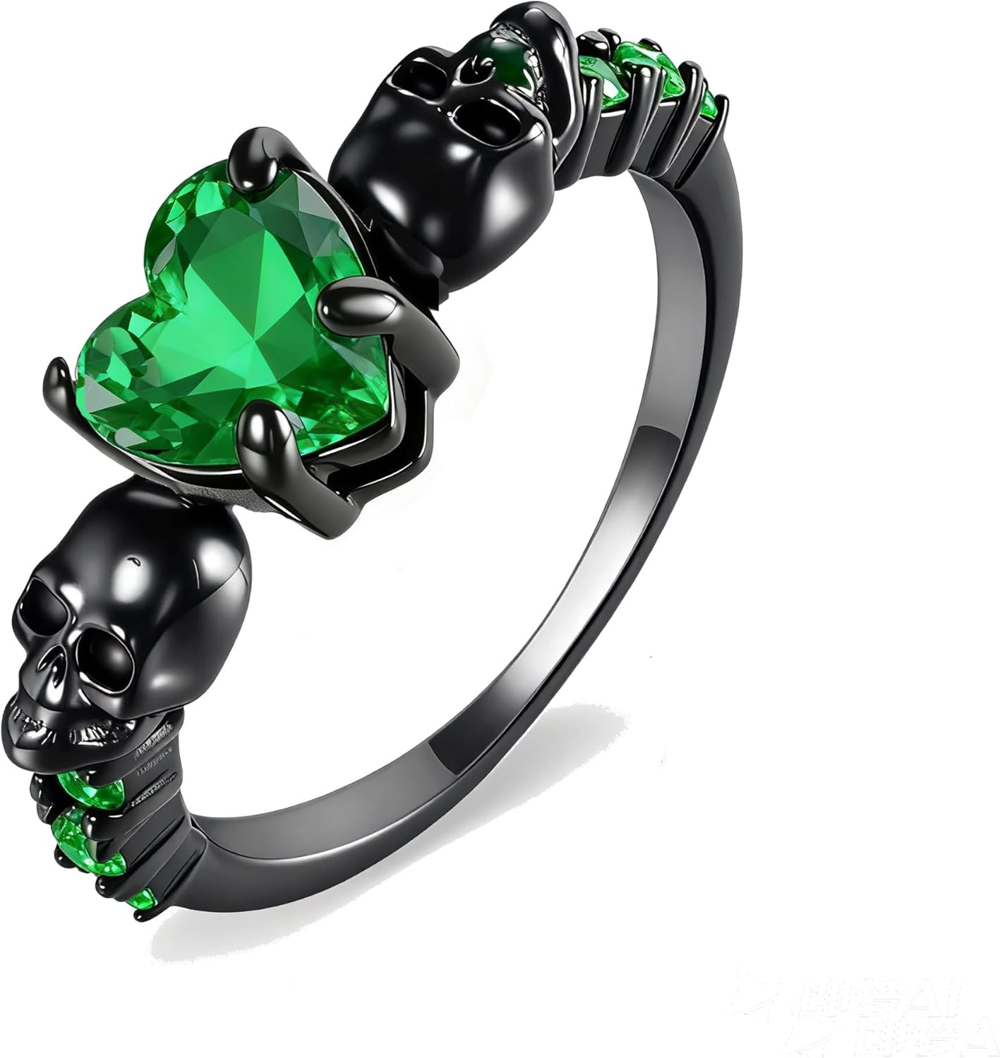 TIGER RIDER Skull Rings for Women 925 Sterling Silver Skull Black Statement Goth Rings Cool Grunge Gothic Jewelry