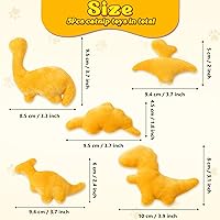 Vista 2 de MALLMALL6 Catnip Toys for Cat - 5Pcs Dino Nuggets Cat Toy, Indoor Kitten Chew Bite Kick Dinosaur Chicken Nugget Catmint Interactive Pet Supplies