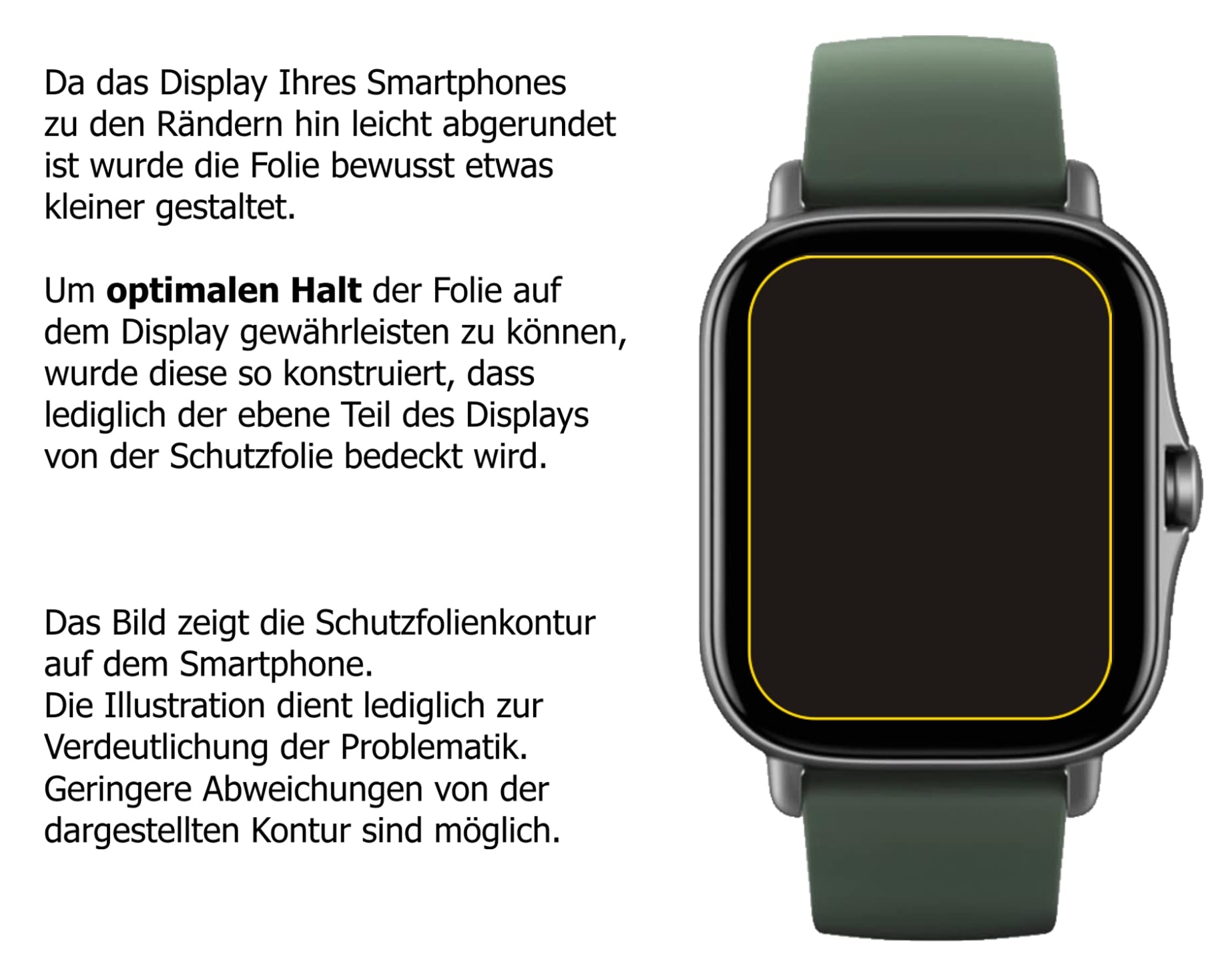 Dipos Pellicola Protettiva Antiriflesso Per Huami Amazfit GTS: Protezione Anti-graffio E Opaca, Made In Germany - 4