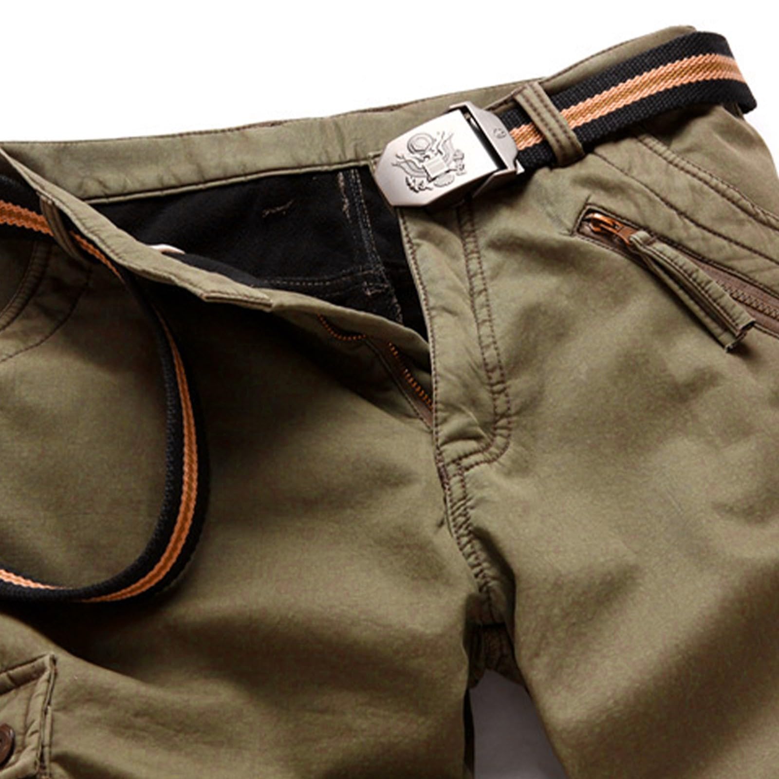 Pantalones cargo para hombre, militares, largos, tiempo libre, cargo, pantalones de trabajo, elásticos, de algodón, holgados, chinos, informales, pantalones de trabajo, softshell