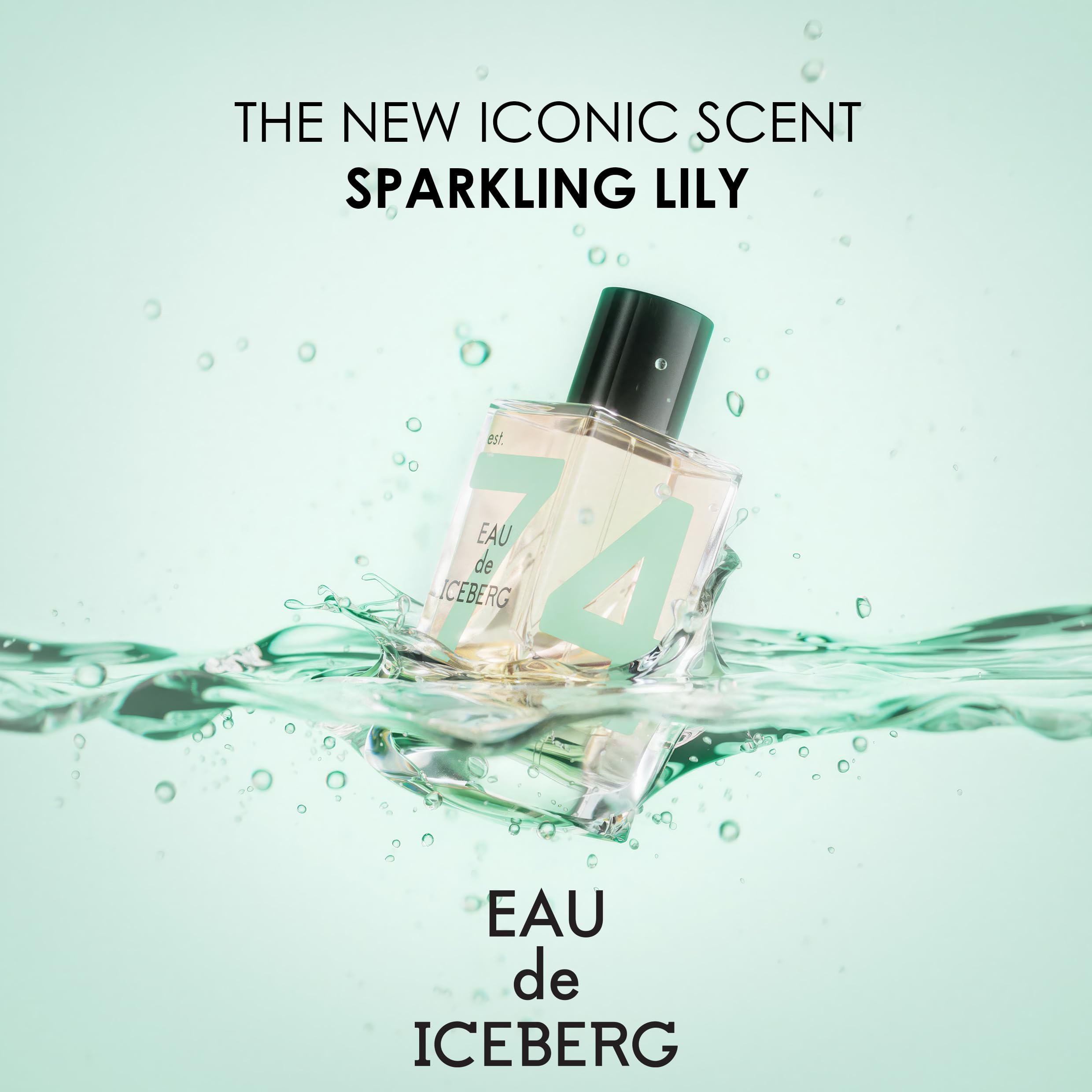 EAU de ICEBERG Sparkling Lily – woda toaletowa 100 ml, aromaty dla kobiet, kwiatowy, prostokątna butelka szklana o ponadczasowym designie, dla kobiet o współczesnej kobiecości