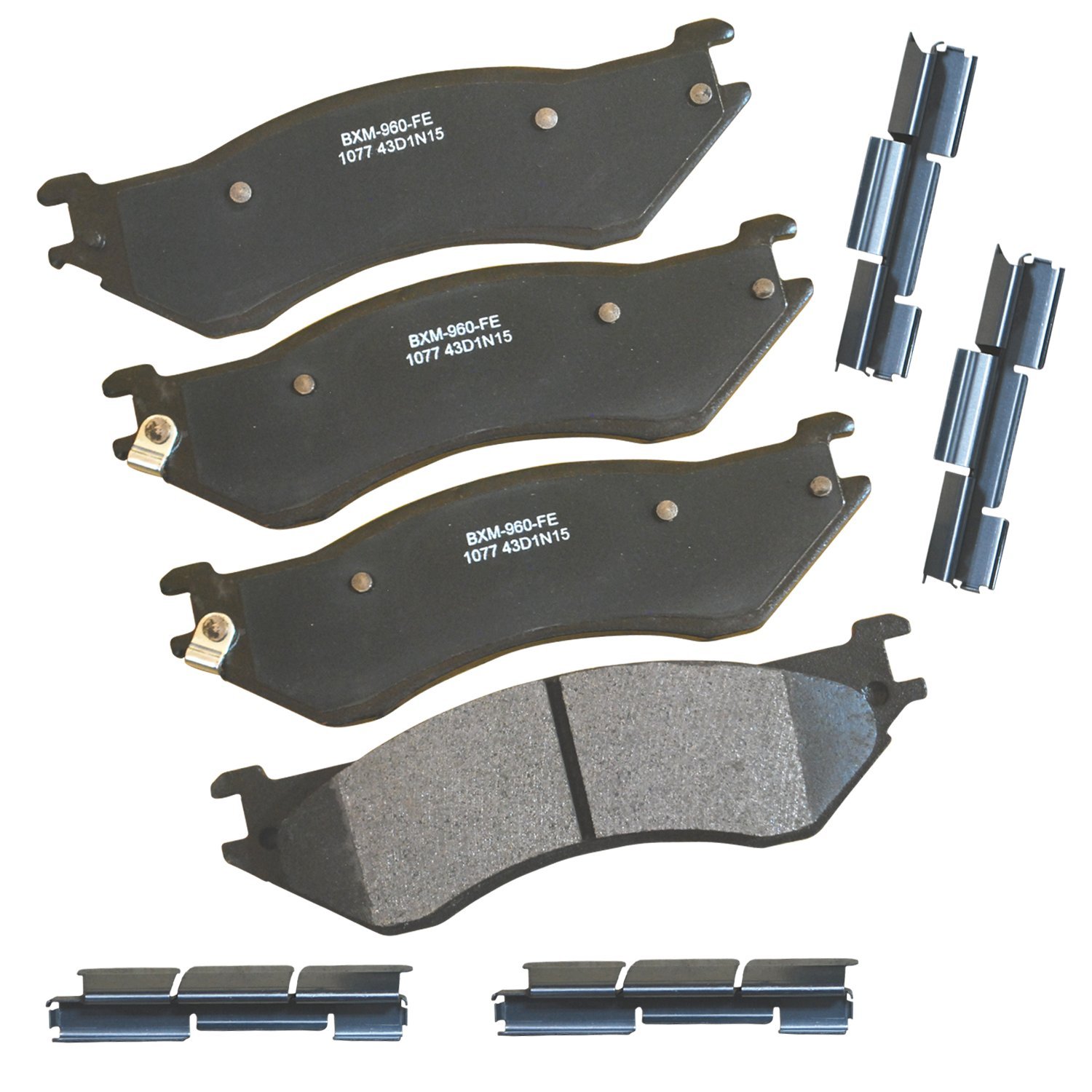 Bendix Premium SBM1077 Semi-Metallic Rear Brake Pads for Dodge Ram 1500 2005-2004