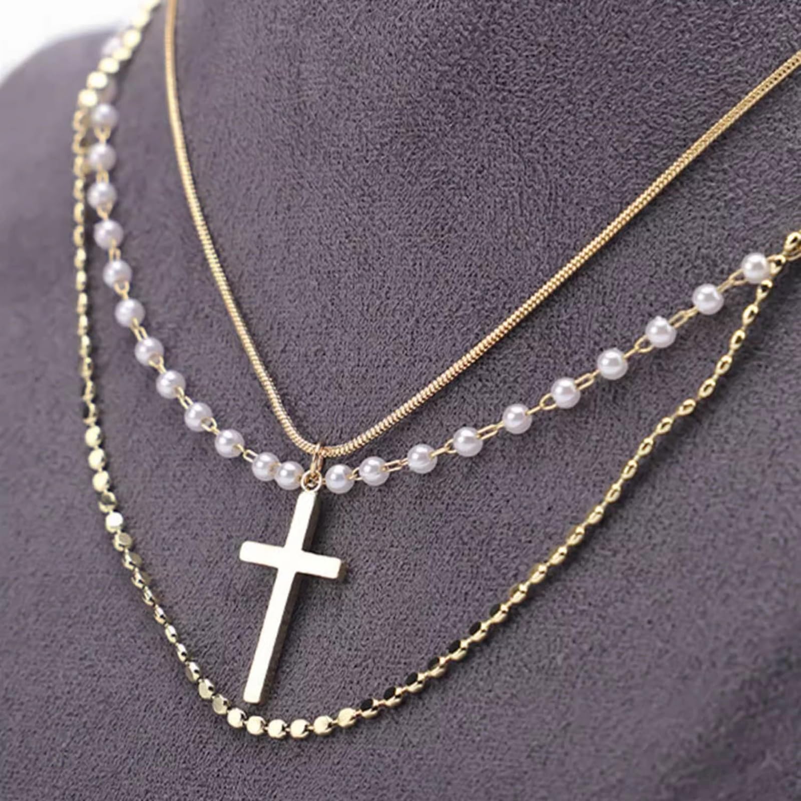 Expositor de Joyas, Collares, Busto, Soporte Tridimensional Independiente para Colgantes, Cadenas, gargantillas y medallones, Organizador de Almacenamiento para niñas y Mujeres.
