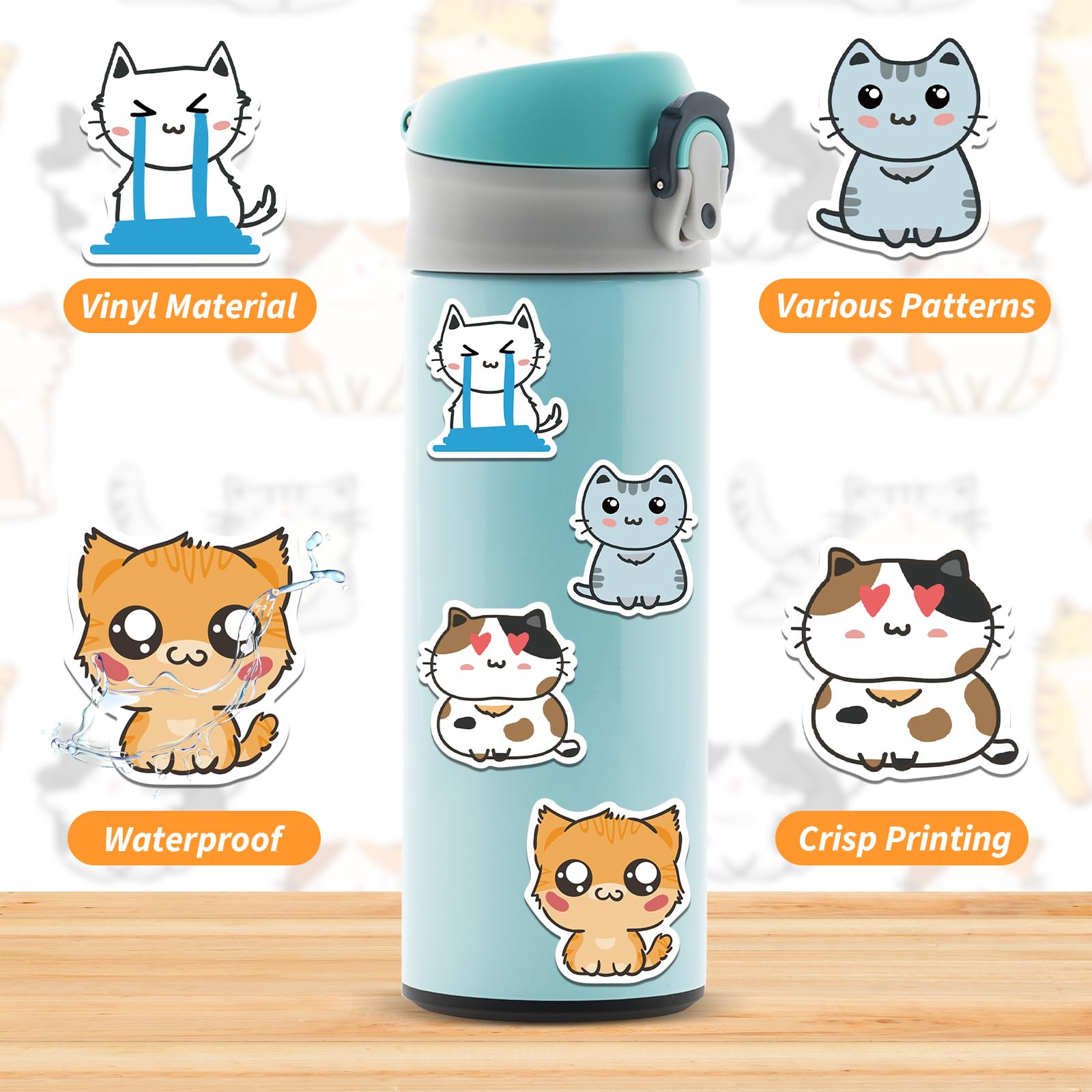 50 Maine Coon Katzen Aufkleber - Wasserdichte Vinyl-Sticker Für Laptop & Mehr