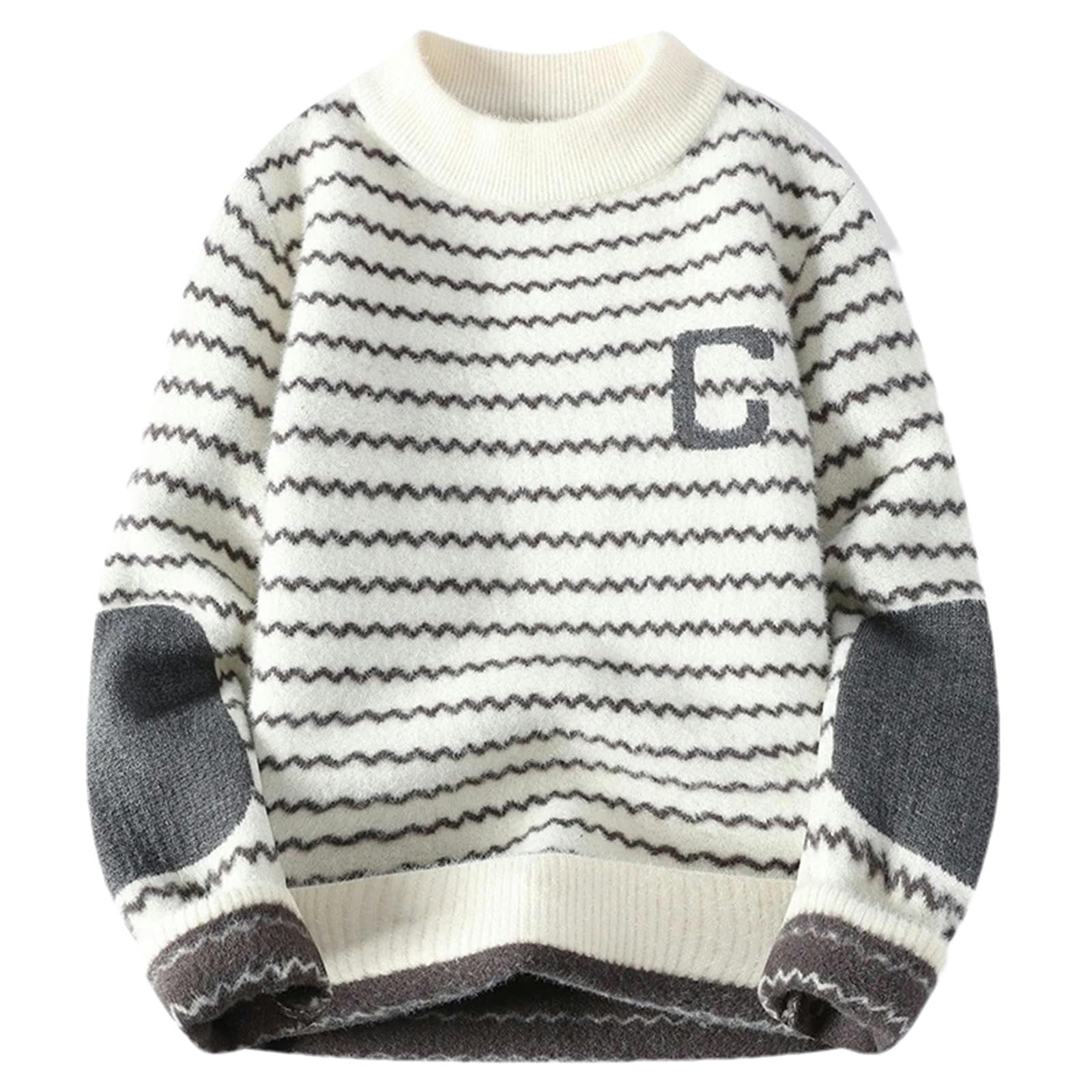 Uomini Non Archetto Uomini A Strisce Maglione Primavera Autunno Inverno Abbigliamento Classico Stile Casual Maglione per Uomo