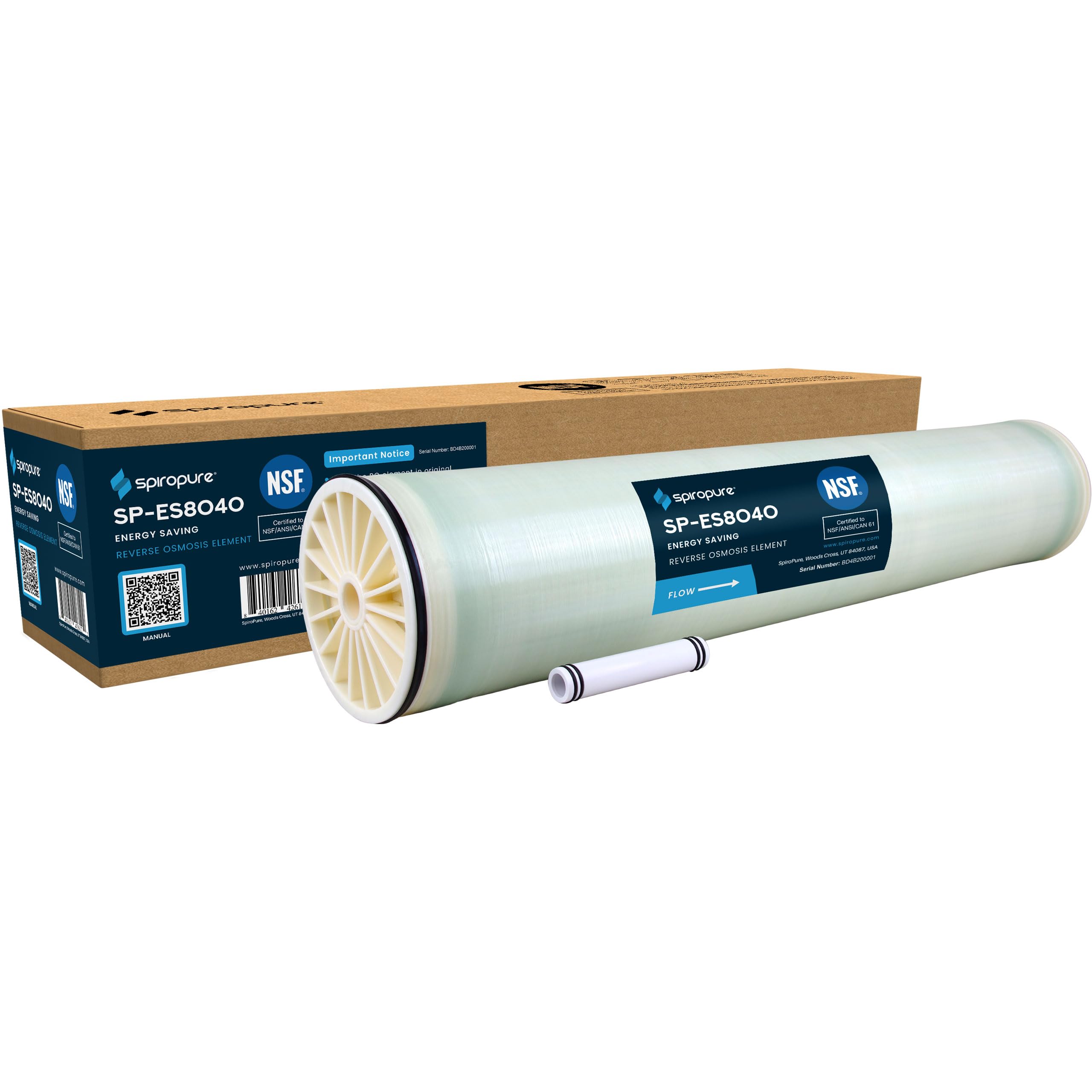 Amazon.com: SpiroPure SP-ES8040 NSF-Certified 8x40 Industrial RO