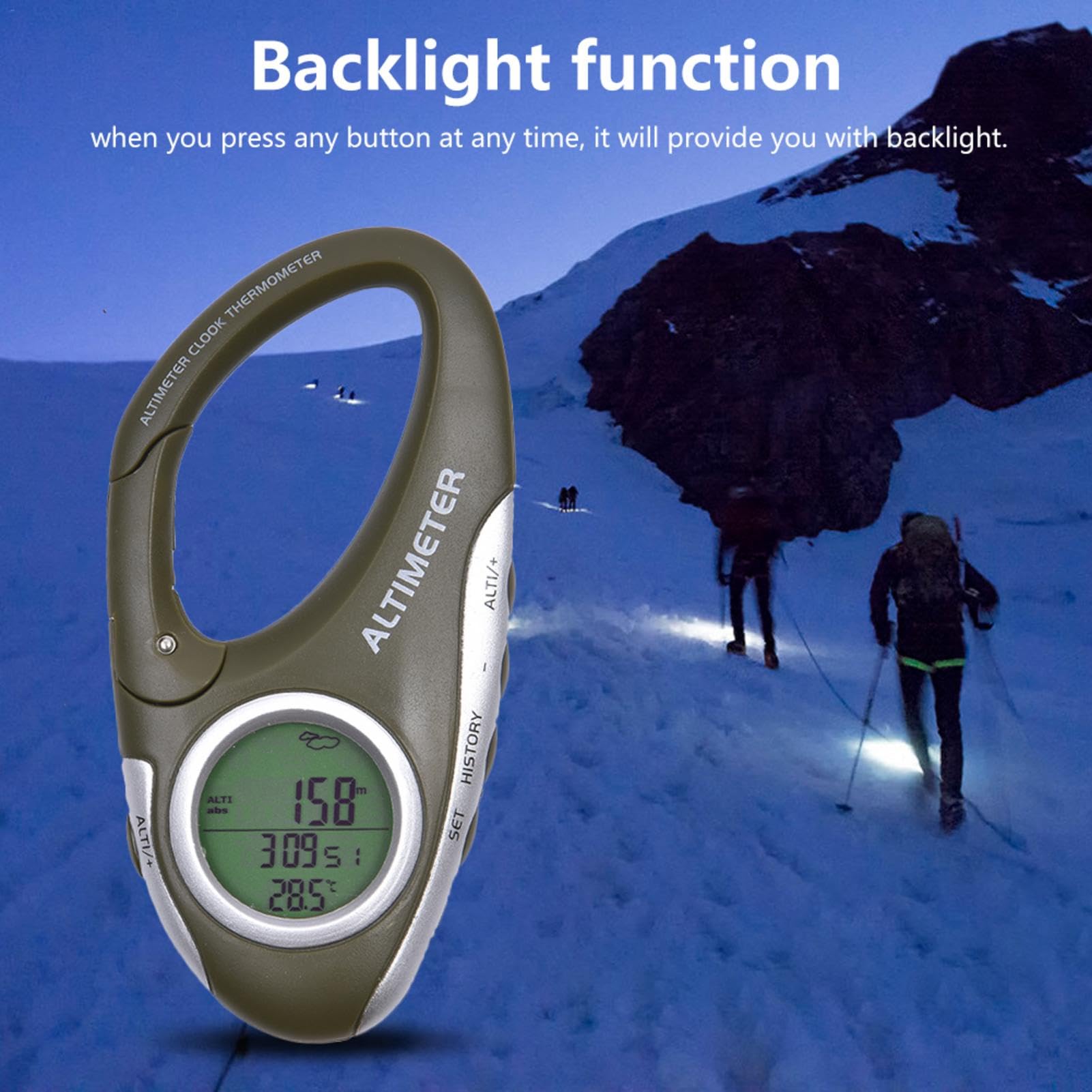 Altimetro Digitale Multifunzione Con Barometro - Per Trekking E Attivit&agrave; Outdoor