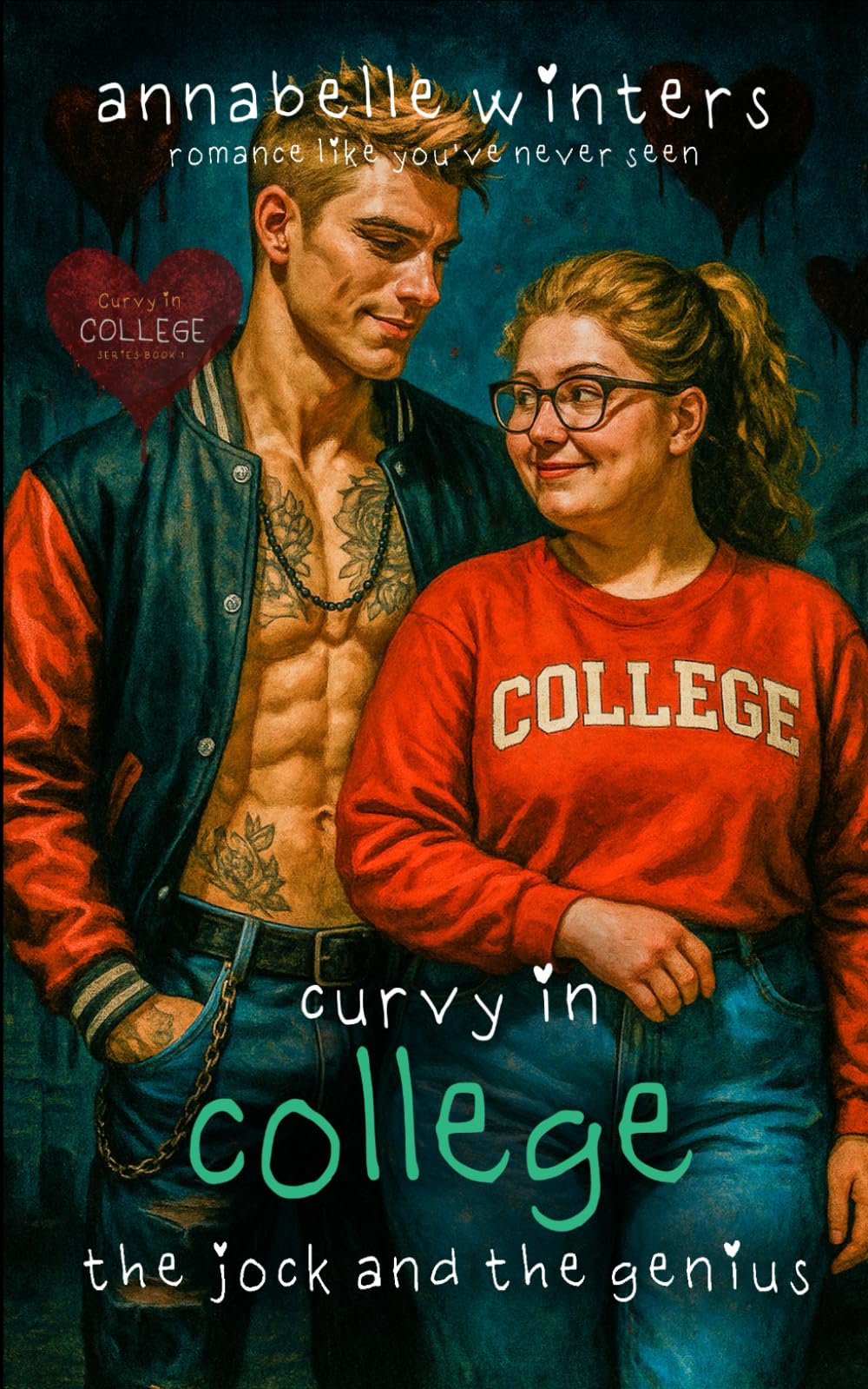 Curvy in College: The Jock and the Genius (Curvy in College Instalove Romance Novellas)