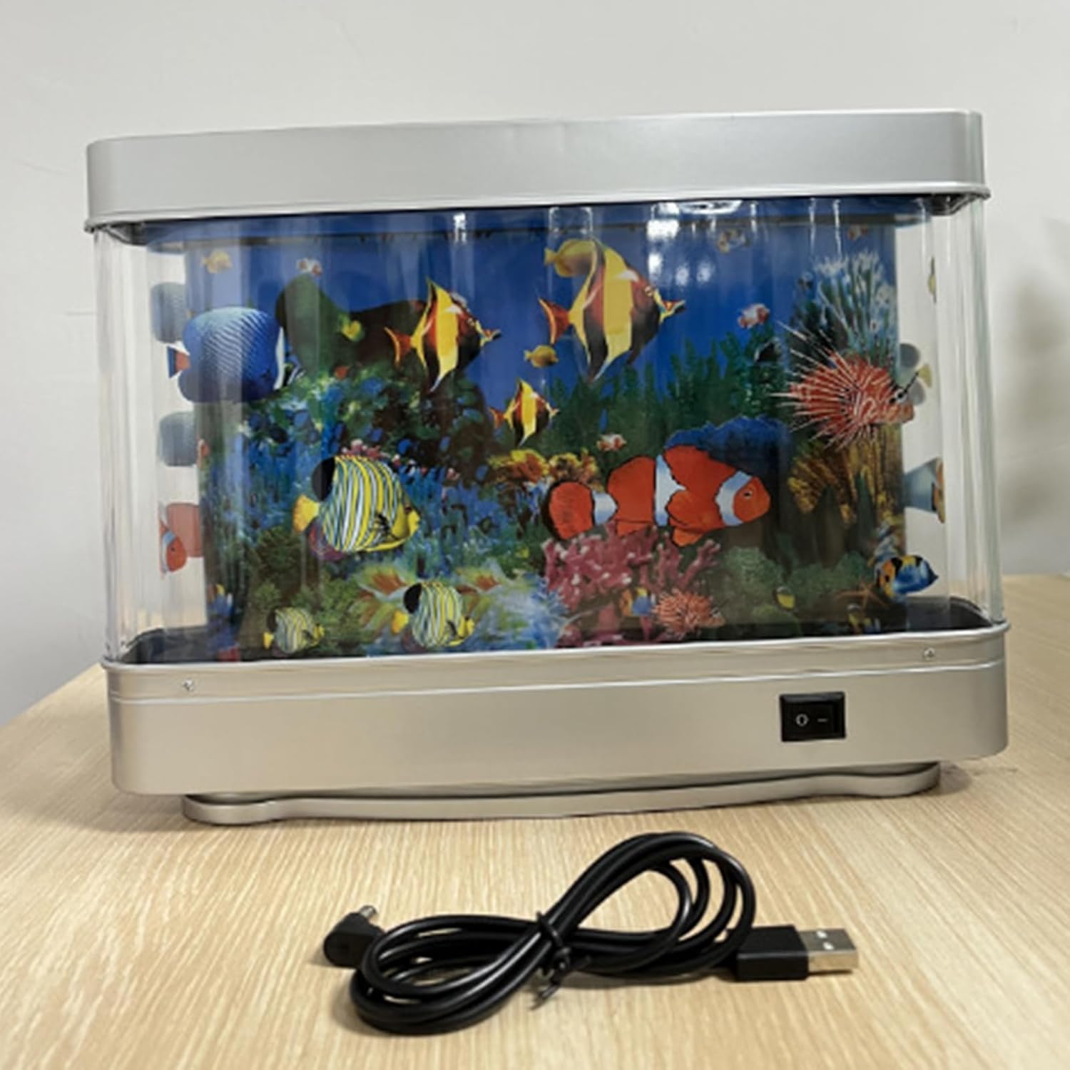 Sea Themed LED Fish Light Compact and Easy to Use Aquarium Decors for Room and Parties USB Fish Decors