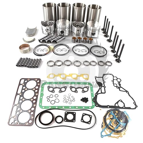 PANGOLIN V1702 V1702B Kit de reconstrucción del motor para Kubota Piston Liner Junta Bobcat 743 733, garantía de 3 meses