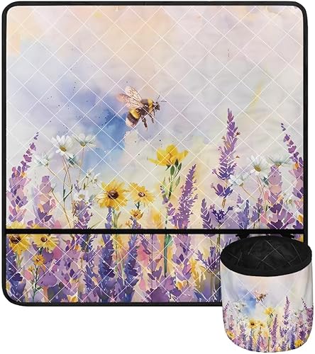 Miniatura 142 de Tapetes para máquina de coser de girasol y colibrí para mesa con bolsillos, para máquinas de coser de Acción de Gracias, alfombrillas para reducir
