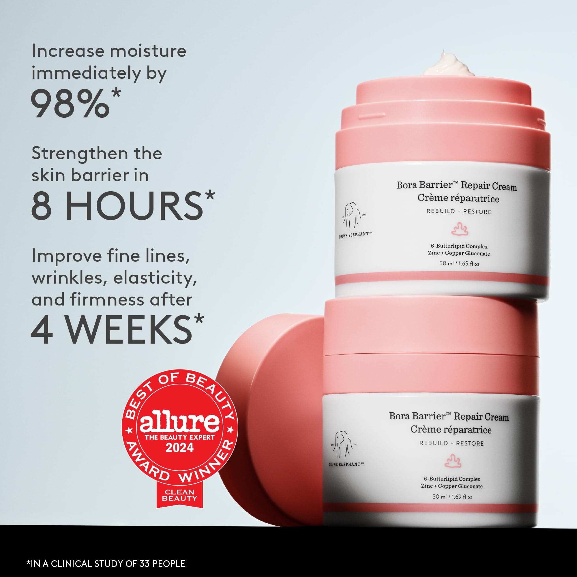 Bora Barrier Repair Cream by Drunk Elephant for Women - Crema da 1,69 oz