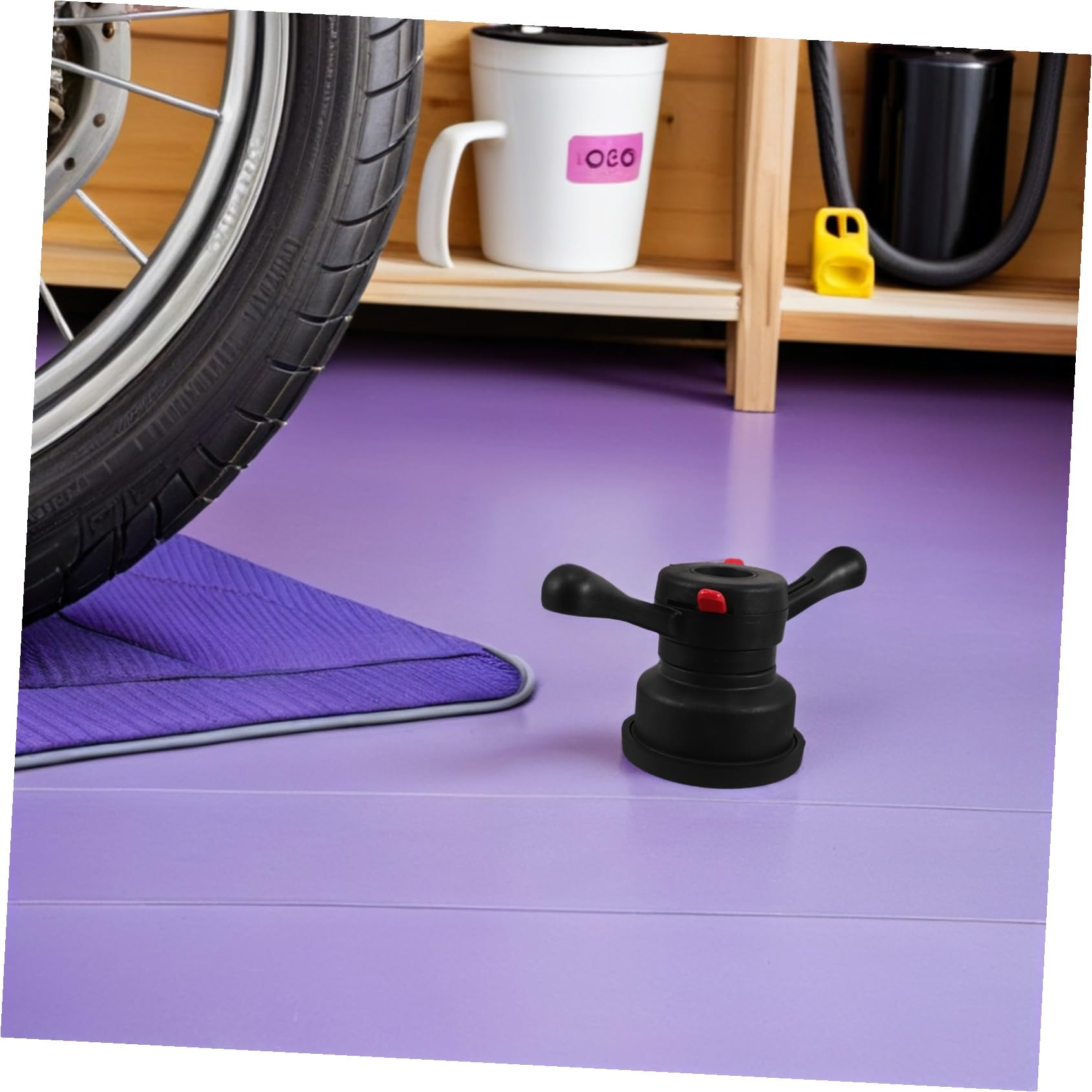 TOPBATHY Tuerca de ala rápida Herramienta de reemplazo del equilibrador Nuez de ala de neumáticos Herramienta de Rueda de Lanzamiento Black