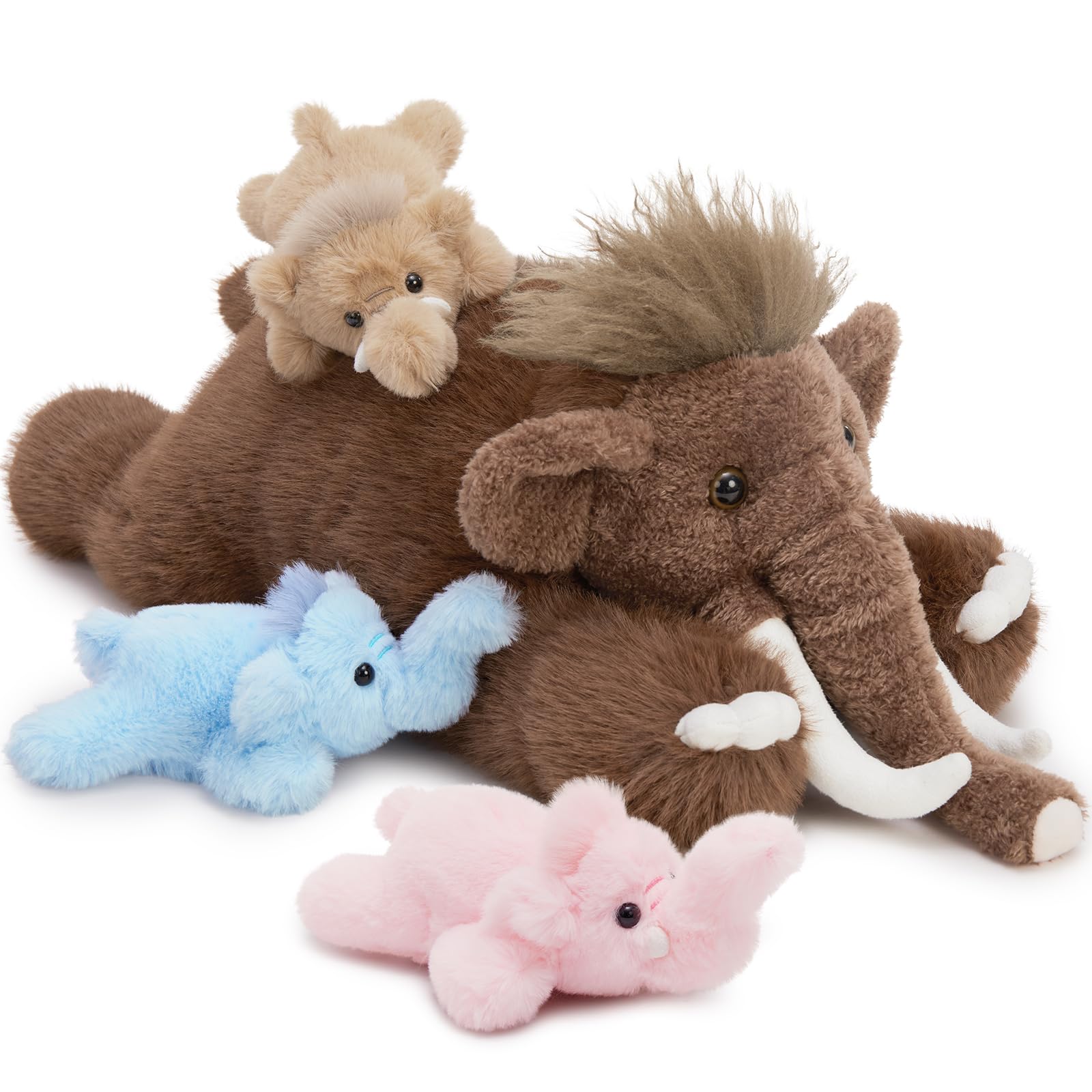 Amazon.com: BENINY 4Pcs Woolly Mammoth Plush Toy, Cute 22