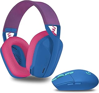 Logitech G305 LIGHTSPEED Wireless Gaming Mouse + Logitech G435 LIGHTSPEED & Bluetooth Wireless Gaming Headset, Blue