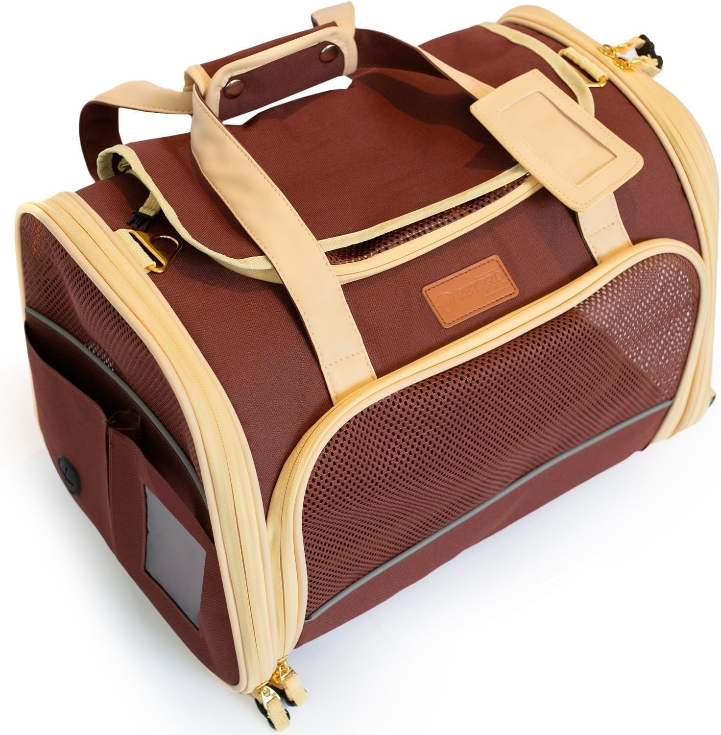 Trasportino Per Cani E Gatti Morbido - Borsa Portatile Per Auto Con Multiple Aperture - Foto 6