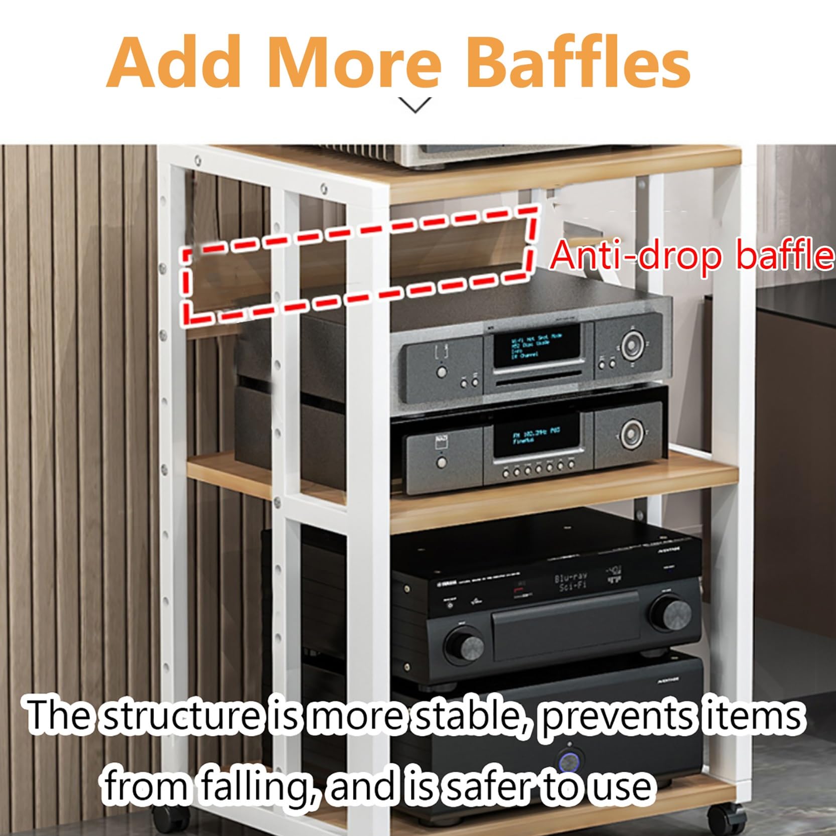 Moderno supporto per giradischi HiFi, elegante scaffale per fonografi, versatile, ad angolo, 50 x 40 x 89 cm, colore nero, perfetto per gli appassionati di audio e per l'arredamento della casa