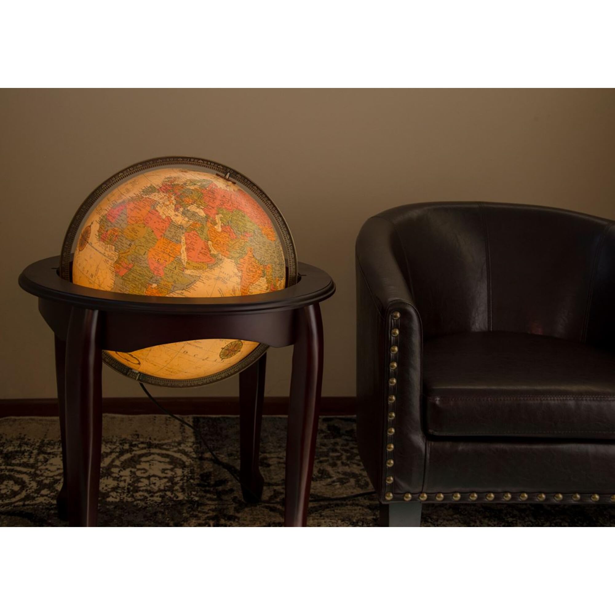 Replogle Globes 31819 San Marcos Globe, Antique Ocean, 12-Inch Diameter, Large, Off- White