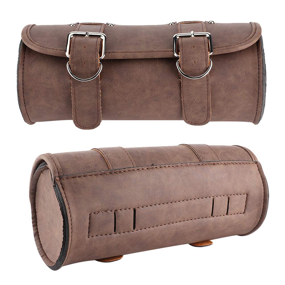 Véritable Cuir de chèvre Vintage pour Moto, 2 Sangles de