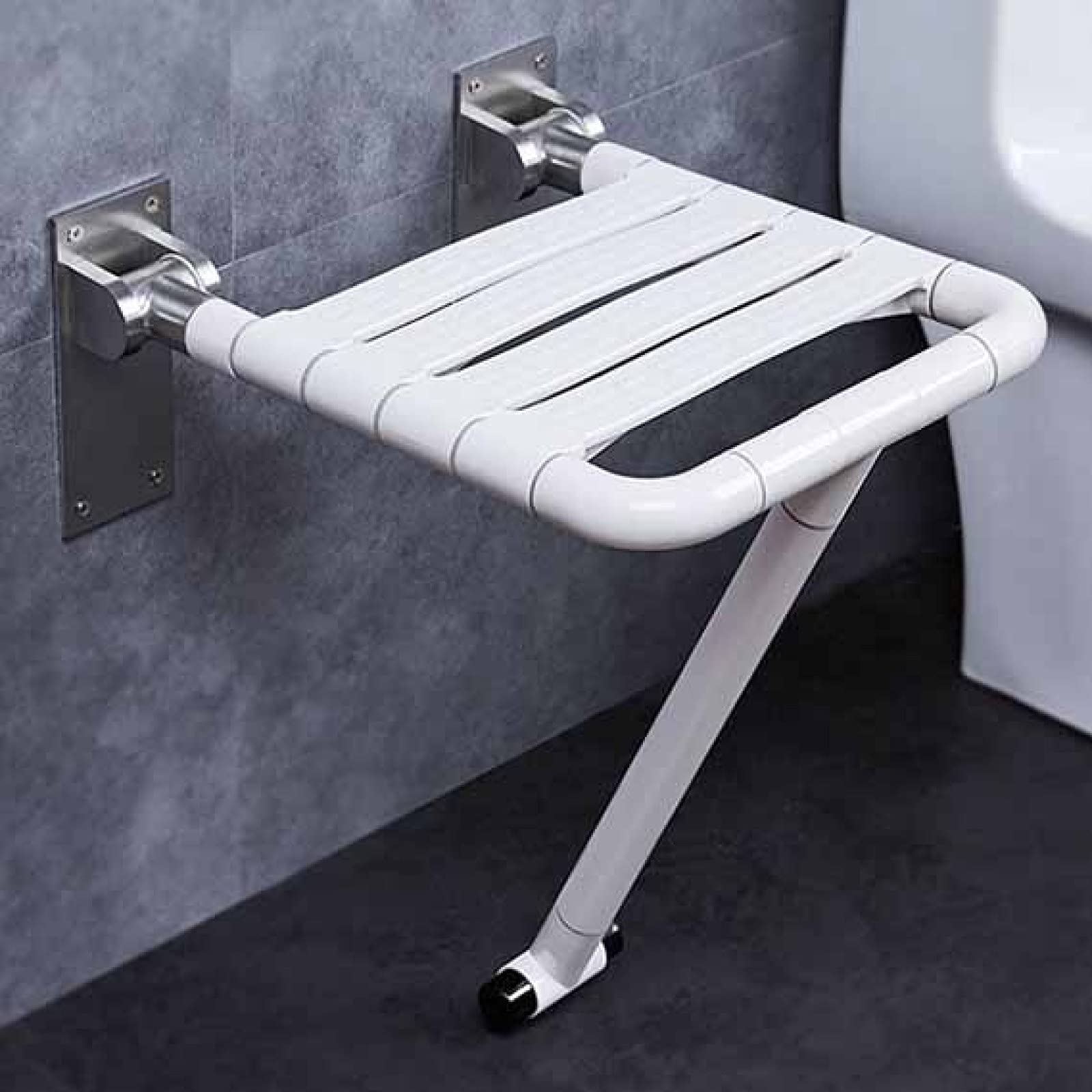 Silla de Ducha abatible para Personas Mayores, Asiento de Ducha soporta hasta 300 kg Montaje en Pared para Personas Mayores, Ancianos, discapacitados, lesionados