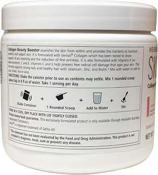Colageno Potenciador de Belleza Herbalife SKIN Limonada de Fresa Envase 6.03 Oz.
