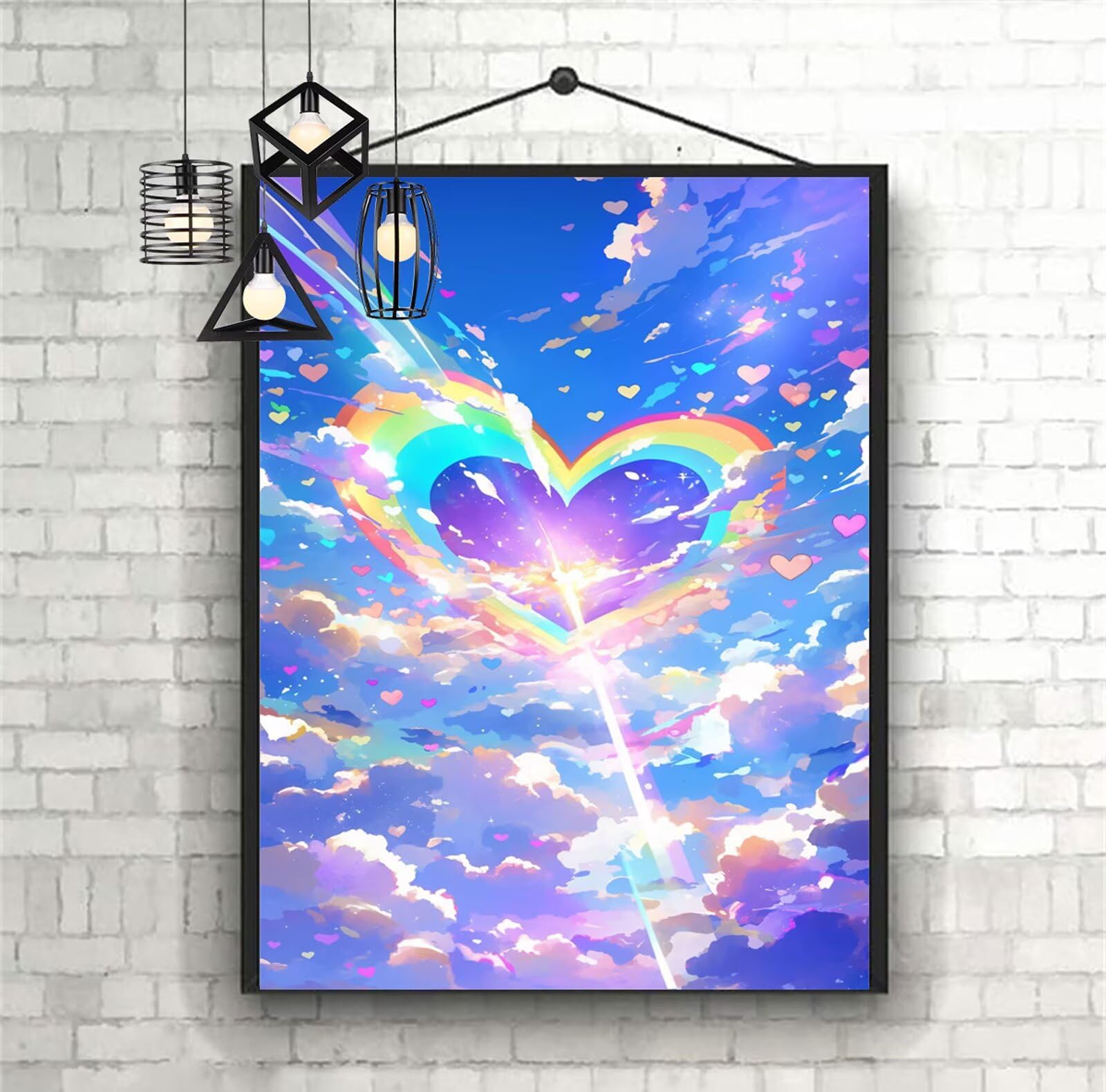 Diamentowe malowanie krajobrazu diamentowe dzieci 60x90 cm 2025 diamentowe malowanie snu, DIY diamentowe rysunki ścieg krzyżykowy rzemiosło dla dorosłych, obraz diamentowy dekoracja domu prezenty dla