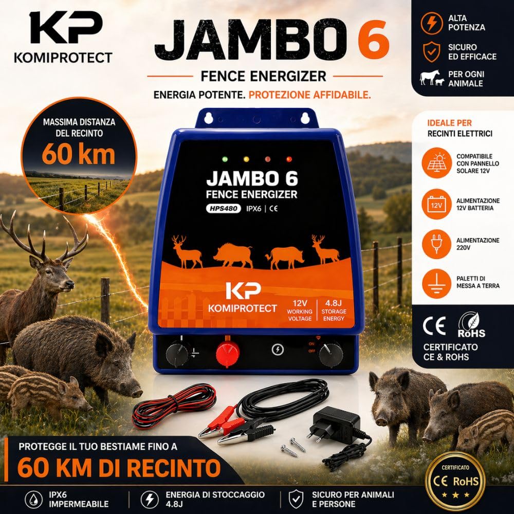 Elettrificatore JAMBO 6 Super Potente 6J fino a 40 KM