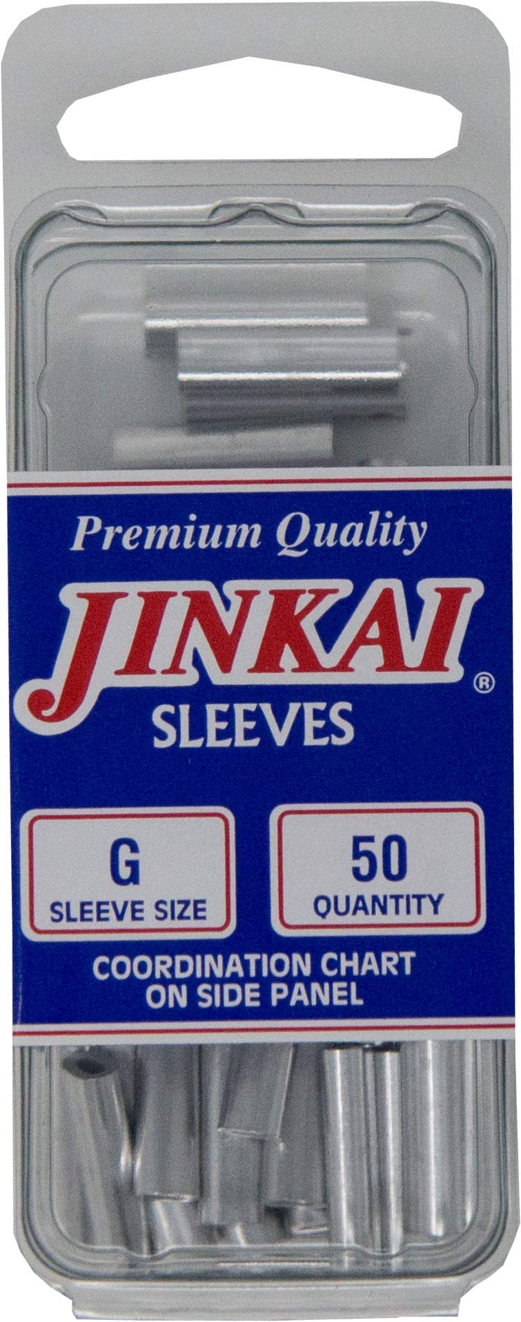 JINKAIFluorocarbon/Monofiliment Leader Crimping Sleeves 50 Pack Mono Fluoro Leader Crimp Sleeve