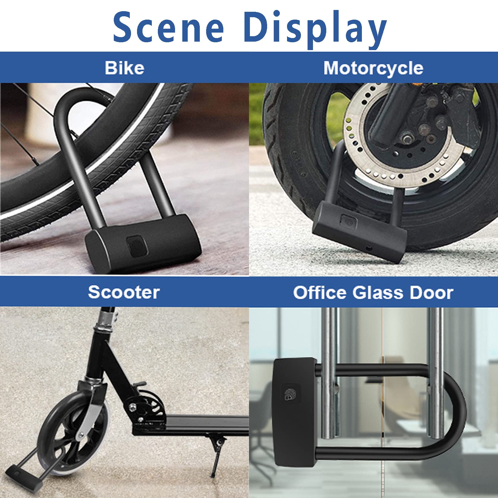 Bike Locks Rainbow Bike Lock Combination 5-Digit Resettable