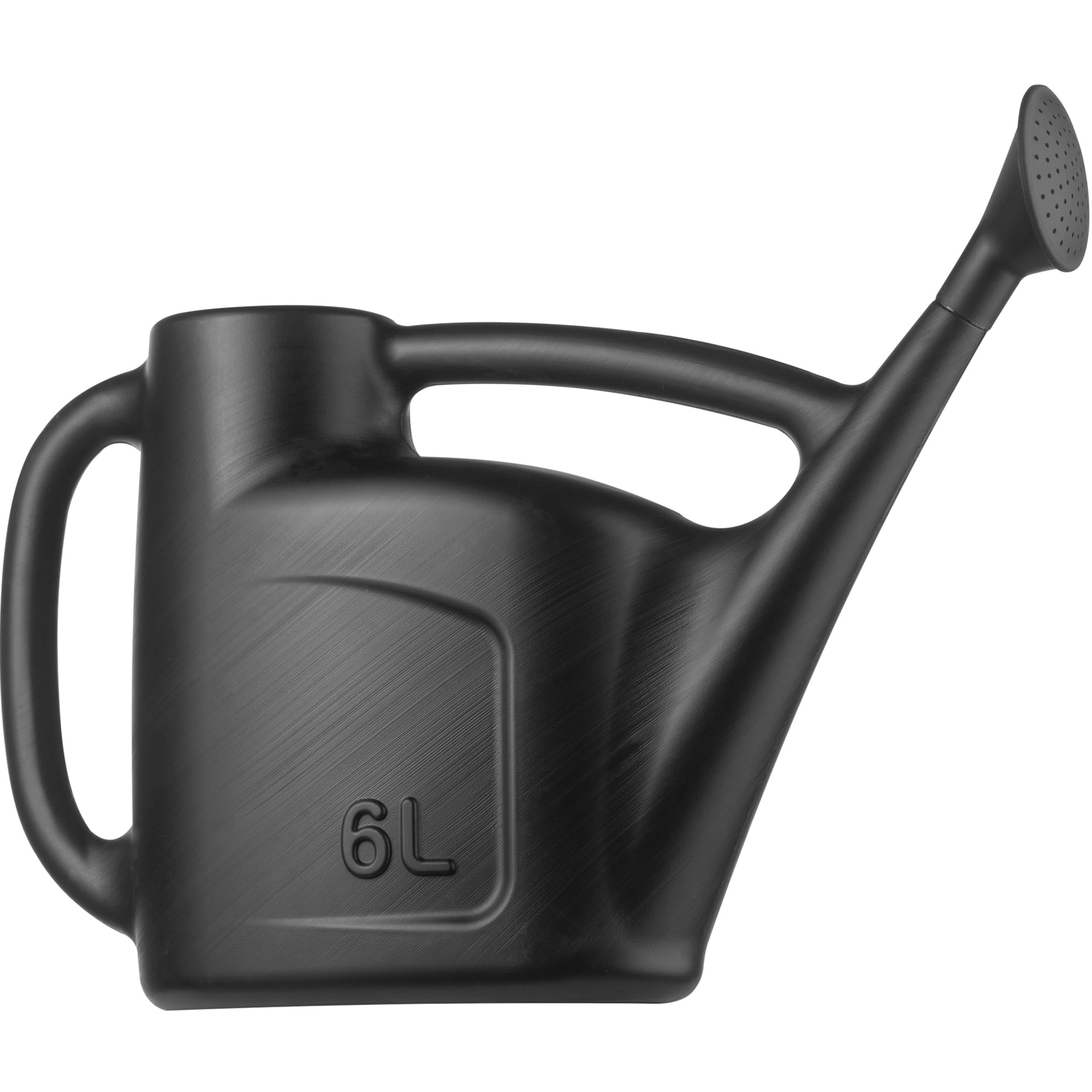 Hardys Black 6L Rose Watering Can - Outdoor & Indoor Watering Can With Detachable Sprinkler Rose Head, Long Spout Water Can For Houseplant & Garden Plants