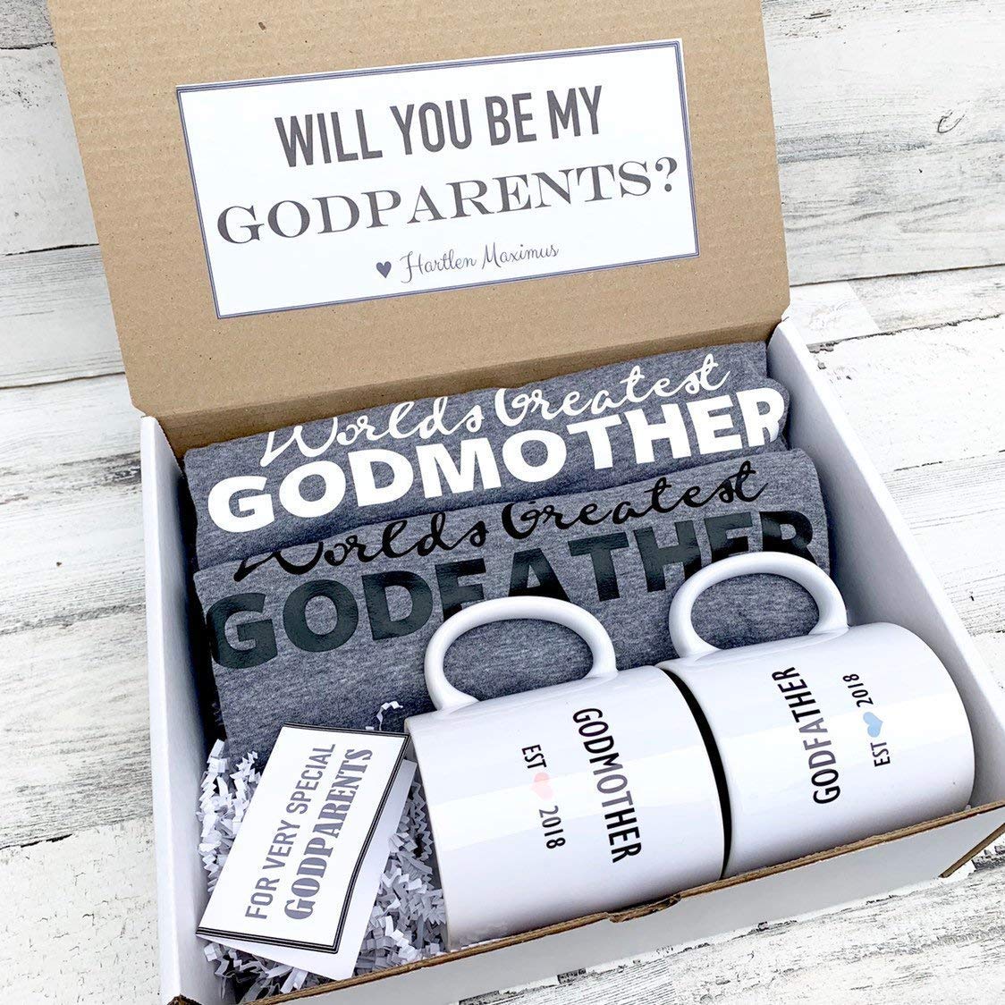 Godparent Gift - Personalized Godparent Box - Will you be My Godparents Box