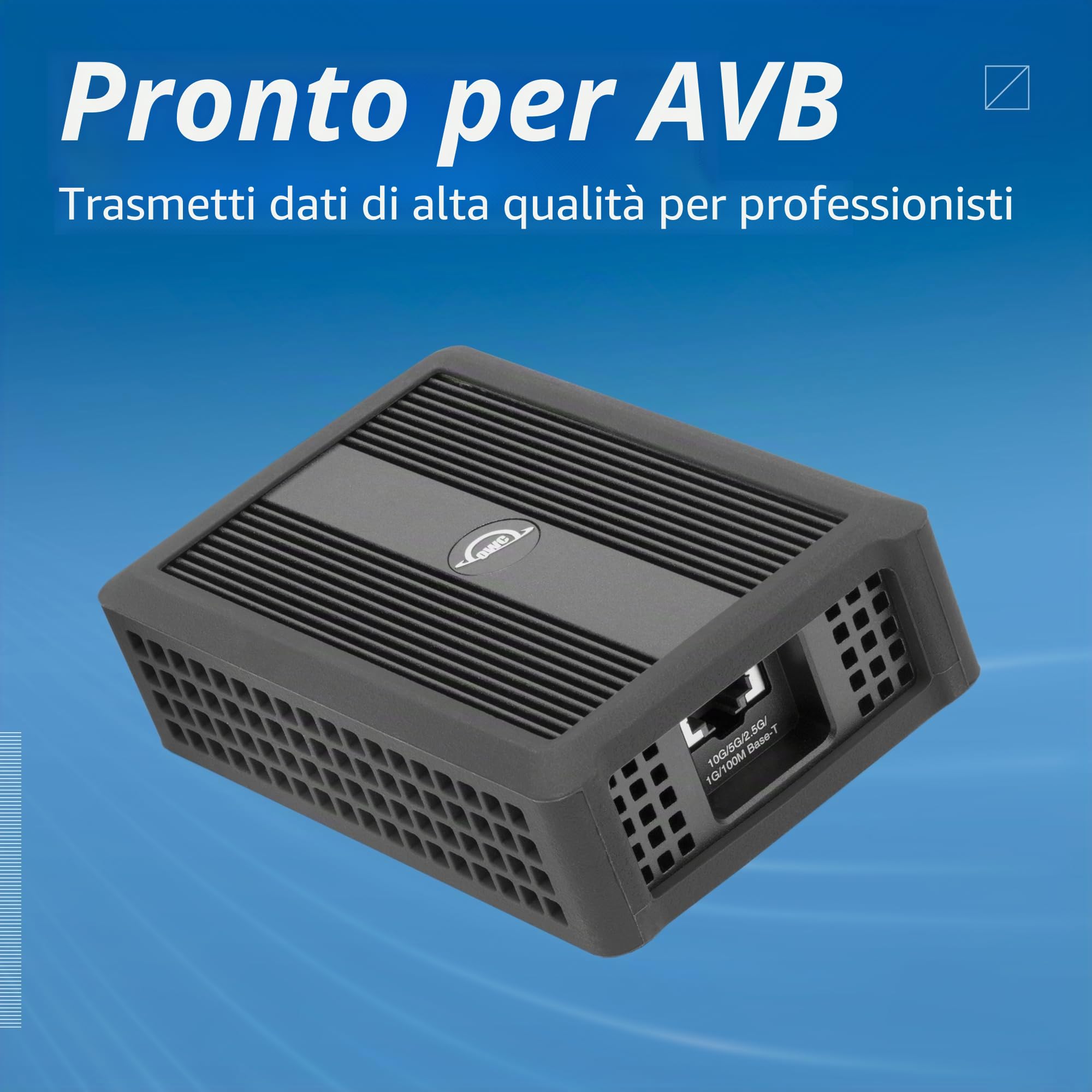 OWC Adattatore Ethernet 10G Thunderbolt 3, (OWCTB3ADP10GBE), per connessioni di Rete ad Alta velocità