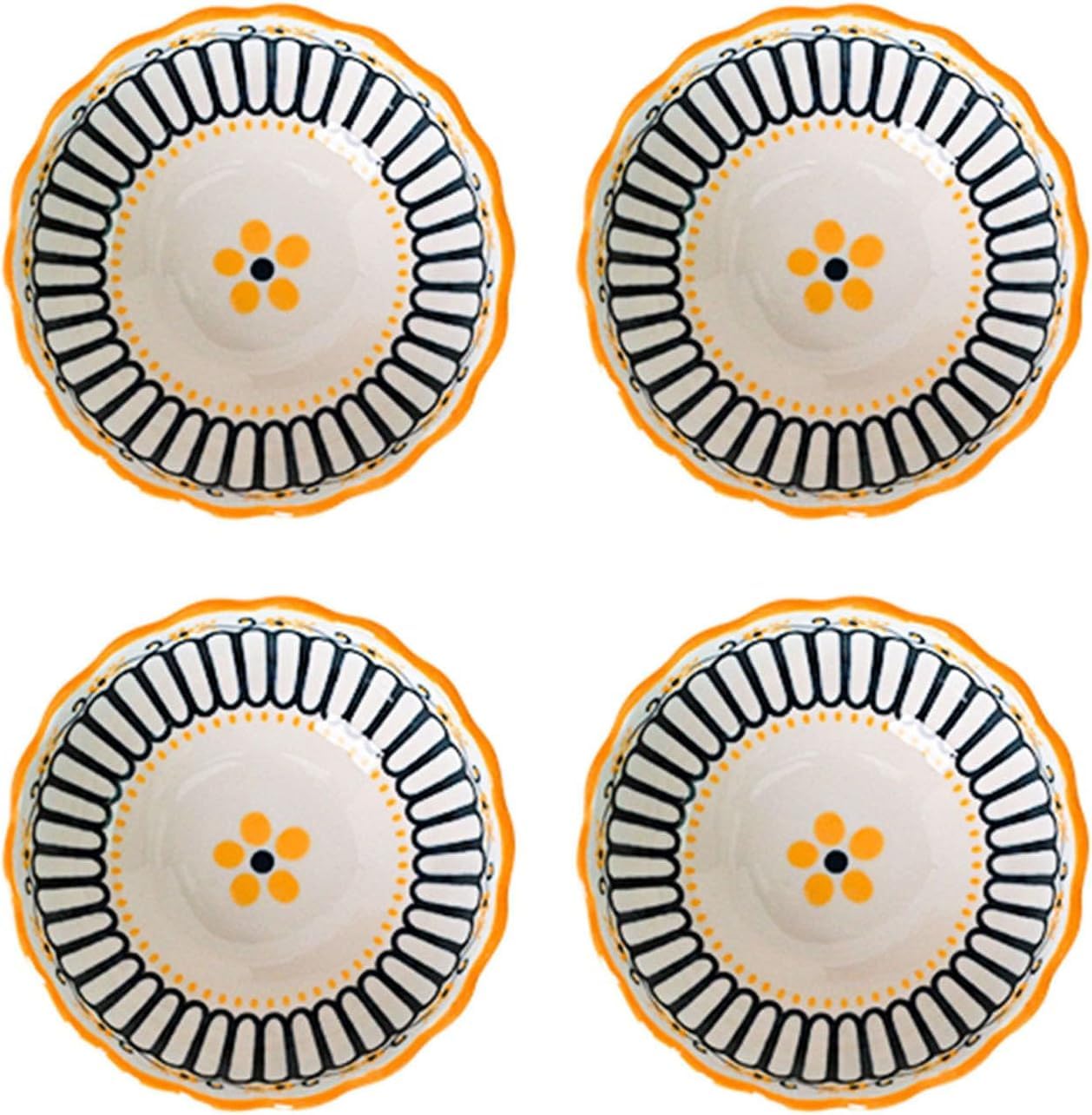 Sushi-Sojasaucenschale im europäischen Stil, Saucenschalen, 4-teilige Keramik-Dip-Schalen, kleine Dip-Sauce-Schalen-c-Set of 4 B Set of 4(C)