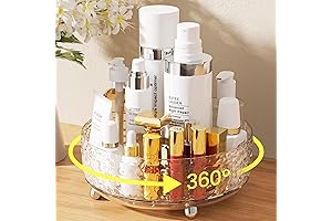 ✪XL Makeup Organizer Countertop, Rotating Perfume Organizer, Bathroom Organizer and Storage, Skin...