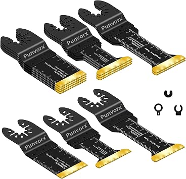 12 Pcs Titanium Multi Tool Blades, 70MM Extra Long