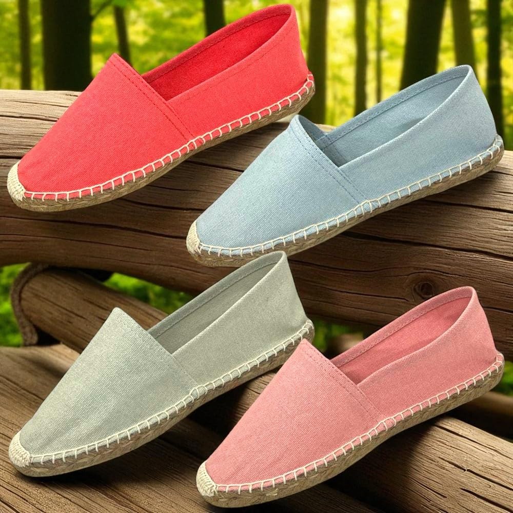 Genérico Alpargatas Boda Lisas Surtidas 4 Colores (Caja de 24 Pares) (Regalo de Bolsita + Tarjeta + Cinta) 35011