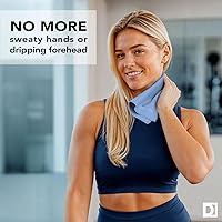 Vista 2 de Toallas de sudor de bolsillo Los pañuelos originales que absorben el sudor Trapos de microfibra de secado rápido para cara, manos y cuerpo