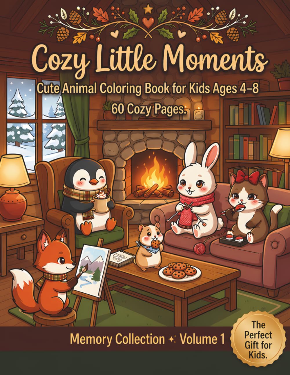 Cozy Little Moments: Cute Animal Coloring Book for Kids Ages 4–8 (Memory Collection)