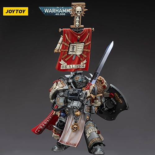 Miniatura 5 de JOYTOY Warhammer 40,000 118 Figura de acción de los caballeros grises Kaldor Draigo Colección Modelo Navidad Regalo de cumpleaños