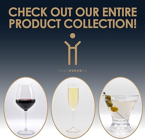 Miniatura 9 de Tritan - Juego de 4 copas de vino (15 onzas), sin BPA, copas de vino irrompibles, copas de vino con tallo