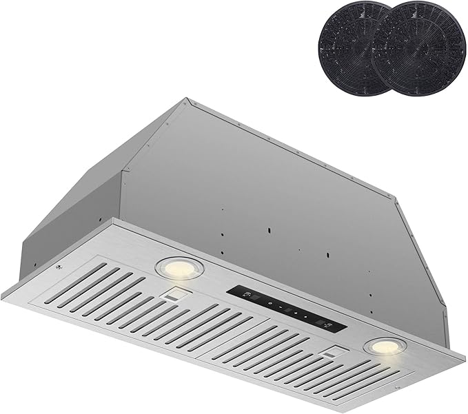 Insert 30inch Range Hood with 800CFM, DC Motor, EVERKITCH