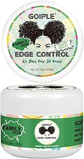 8.8 OZ Edge Control Wax for Women Strong Hold Non-greasy Edge Control Smoother Edge Wax Styling Gel Edge Control for Black Hair No Flaking, White Residue, Shine and Smooth (Sweet Melon)