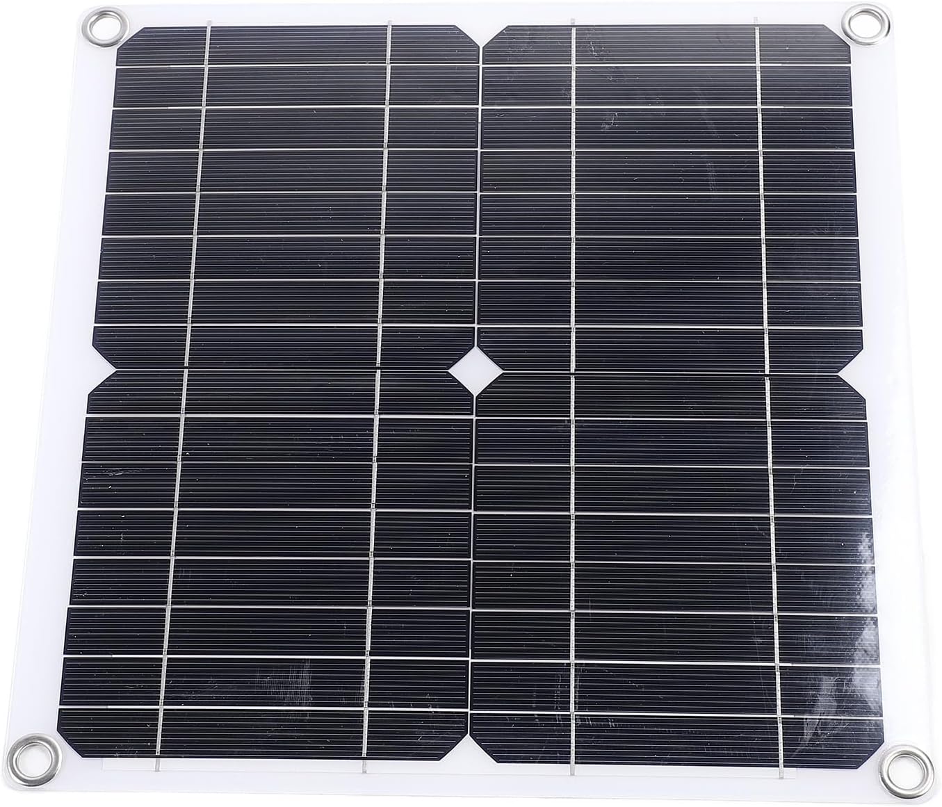 12W Monocrystalline Silicon Solar Panel Charger for Outdoor Camping Hiking, Water Portable Solar Charger for Phone Fan Camera, 11.02x11.22in