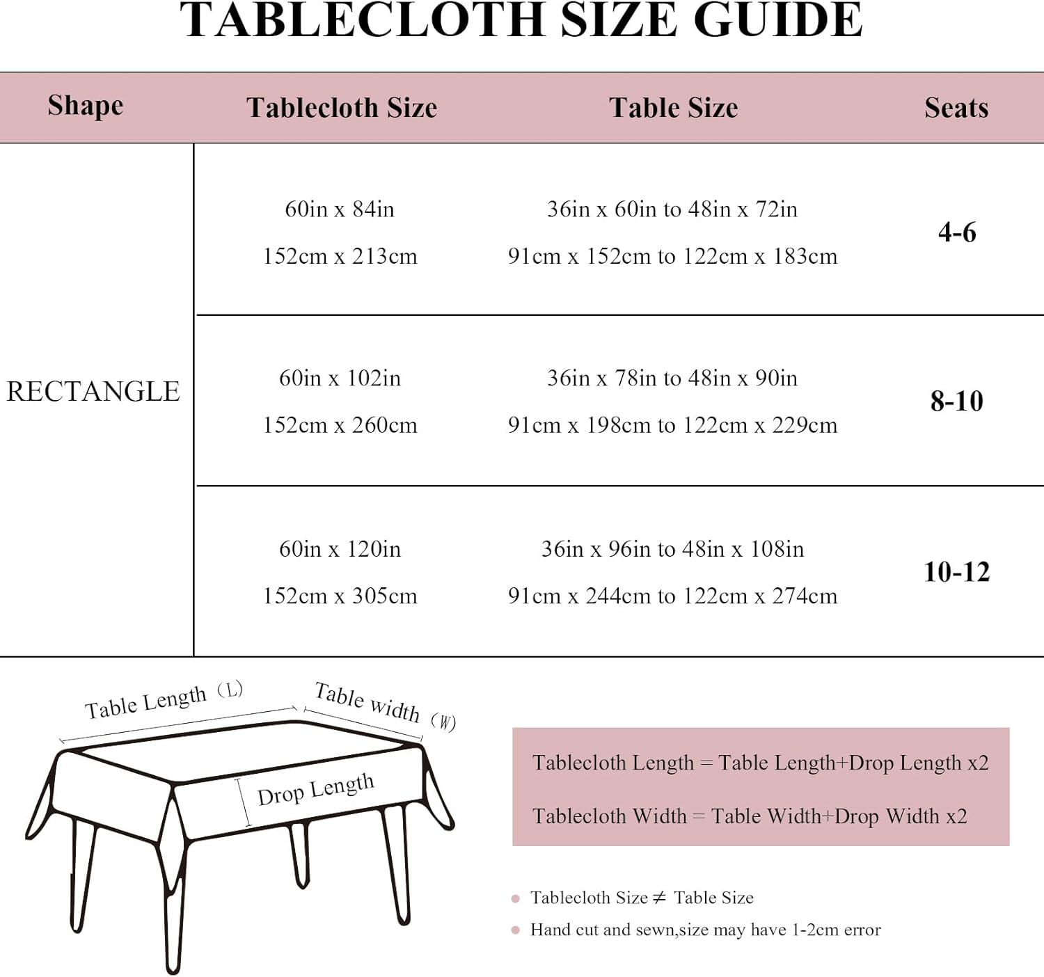 ENJOYBRIDAL Black Paisley Tablecloth - 60 x 84 Inch - Waterproof Vintage Table Cloth Rectangle Farmhouse Jacquard Dining Table Cover 6-8 Seats Picnic Patterns Camping Washable Furniture Protector
